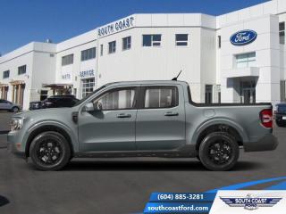 <b>Sunroof, Lariat Luxury Packaeg, Ford Co-Pilot360, Tow Package, SiriusXM!</b><br> <br>   This Maverick is the perfect vehicle for drivers who want the utility of an open truck bed without the gargantuan size of a full-size pickup. <br> <br>With a do-it-yourself attitude, this trendsetter is ready for any challenge you put in front of it. The Maverick is designed to fit up to 5 passengers, tow or haul an impressive payload and offers maneuverability in the city that is unsurpassed. Whether you choose to use this Ford Maverick as a daily commuter, a grocery getter, furniture hauler or weekend warrior, this compact pickup truck is ready, willing and able to get it done!<br> <br> This carbonized grey metallic Crew Cab 4X4 pickup   has a 8 speed automatic transmission and is powered by a  250HP 2.0L 4 Cylinder Engine.<br> <br> Our Mavericks trim level is Lariat. Offering even more comfort and convenience, this Maverick Lariat features heated front seats with a power-adjustable drivers seat, ActiveX synthetic leather upholstery, dual-zone climate control, and proximity keyless entry with push button start. Also standard is a configurable cargo box, to allow for even more storage versatility. Additional standard equipment includes towing equipment with trailer sway control, full folding rear bench seats, an underbody-stored spare wheel, and cargo box lights. Convenience and connectivity features include cruise control with steering wheel controls, front and rear cupholders, power rear windows, remote keyless entry, mobile hotspot internet access, and a 9-inch infotainment screen with Apple CarPlay and Android Auto. Safety features include automatic emergency braking, forward collision alert, LED headlights with automatic high beams, and a rearview camera. This vehicle has been upgraded with the following features: Sunroof, Lariat Luxury Packaeg, Ford Co-pilot360, Tow Package, Siriusxm, Spray-in Bedliner. <br><br> View the original window sticker for this vehicle with this url <b><a href=http://www.windowsticker.forddirect.com/windowsticker.pdf?vin=3FTTW8S9XRRA55719 target=_blank>http://www.windowsticker.forddirect.com/windowsticker.pdf?vin=3FTTW8S9XRRA55719</a></b>.<br> <br>To apply right now for financing use this link : <a href=https://www.southcoastford.com/financing/ target=_blank>https://www.southcoastford.com/financing/</a><br><br> <br/>    8.99% financing for 84 months. <br> Buy this vehicle now for the lowest bi-weekly payment of <b>$358.85</b> with $0 down for 84 months @ 8.99% APR O.A.C. ( Plus applicable taxes -  $595 Administration Fee included    / Total Obligation of $65310  ).  Incentives expire 2024-05-31.  See dealer for details. <br> <br>Call South Coast Ford Sales or come visit us in person. Were convenient to Sechelt, BC and located at 5606 Wharf Avenue. and look forward to helping you with your automotive needs. <br><br> Come by and check out our fleet of 20+ used cars and trucks and 110+ new cars and trucks for sale in Sechelt.  o~o