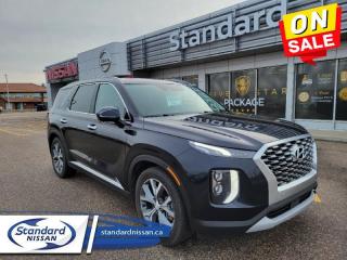 <b>Leather Seats,  Cooled Seats,  Navigation,  Sunroof,  Premium Sound!</b><br> <br>  Compare at $30999 - Our Price is just $28977! <br> <br>   With an astonishing list of features accompanied by a jaw dropping low price, this Palisade is sure to be an instant classic. This  2020 Hyundai Palisade is for sale today in Swift Current. <br> <br>This Hyundai Palisade is the newest vehicle in the Hyundai line-up. While it may seem like an obvious choice for Hyundai to make an entry for the fastest growing segment in North America, the Palisade is certainly more than a stop gap. With a features list that would fit in with the luxury SUV segment attached to a price tag you expect from a budget manufacturer, this Palisade was made to take the SUV segment by storm. For the next classic SUV people are sure to talk about for years, look no further than the Hyundai Palisade. This  SUV has 198,866 kms. Its  moonlight cloud in colour  . It has an automatic transmission and is powered by a  291HP 3.8L V6 Cylinder Engine.  <br> <br> Our Palisades trim level is Luxury. This Palisade Luxury lives up to its name with leather seats, ventilated front seats, blind spot monitor, highway driving assist, 10.25 inch touchscreen with navigation, Harman Kardon premium sound, in-car intercom, dual Bluetooth connection, Surround View monitor, and BlueLink telematics. Other premium features include a haptic steering wheel, stop and go adaptive cruise, blind spot and rear cross traffic collision mitigation, safe exit rear doors, forward collision mitigation, lane keep assist, driver attention warnings, high beam assist, front and rear parking sensors, sunroof, driver memory settings, Android Auto, Apple CarPlay, Bluetooth, rear seat Quiet Mode, heated seats, heated leather steering wheel, reclining second row seats, proximity keys, remote start, one touch sliding seats for 3rd row access, heated power side mirrors, auto-leveling rear suspension, and twin exhaust outlets. This vehicle has been upgraded with the following features: Leather Seats,  Cooled Seats,  Navigation,  Sunroof,  Premium Sound,  Driver Assistance,  Apple Carplay. <br> <br>To apply right now for financing use this link : <a href=https://www.standardnissan.ca/finance/apply-for-financing/ target=_blank>https://www.standardnissan.ca/finance/apply-for-financing/</a><br><br> <br/><br>Why buy from Standard Nissan in Swift Current, SK? Our dealership is owned & operated by a local family that has been serving the automotive needs of local clients for over 110 years! We rely on a reputation of fair deals with good service and top products. With your support, we are able to give back to the community. <br><br>Every retail vehicle new or used purchased from us receives our 5-star package:<br><ul><li>*Platinum Tire & Rim Road Hazzard Coverage</li><li>**Platinum Security Theft Prevention & Insurance</li><li>***Key Fob & Remote Replacement</li><li>****$20 Oil Change Discount For As Long As You Own Your Car</li><li>*****Nitrogen Filled Tires</li></ul><br>Buyers from all over have also discovered our customer service and deals as we deliver all over the prairies & beyond!#BetterTogether<br> Come by and check out our fleet of 40+ used cars and trucks and 40+ new cars and trucks for sale in Swift Current.  o~o