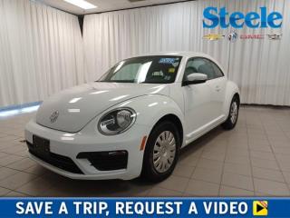 Everyone will do a double-take when they catch a glimpse of you in our Pure White 2017 Volkswagen Beetle Trendline Coupe! Powered by a TurboCharged 1.8 Litre 4 Cylinder that offers 170hp while connected to an innovative 6 Speed Automatic transmission with Tiptronic and Sport modes for easy passing and smooth shifting. This Front Wheel Drive Beetle and the open road is ready and waiting for you, offering approximately 7.1L/100km along the way! Our Beetle Trendline provides iconic good looks with sport-designed bumpers, a rear spoiler, and 17-inch Philadelphia wheels for a modern flair. Inside the Beetle Trendline cabin, you will find thoughtful amenities that help you take command of the road. Settle into ultra-comfortable leatherette heated front seats, grip the multi-function sport steering wheel, and check out the composite media touchscreen sound system with CD/AM/FM, and SD memory card reader. Staying connected to the outside world is a snap with Car-Net connected car suite, as well Bluetooth. Youll also appreciate keyless access with pushbutton start, customizable interior ambient lighting, and a K ferfach heritage-inspired glove box. Our Volkswagen Beetle has received high marks for safety and provides priceless peace of mind. Safety features include a rear camera, stability/traction control, anti-lock brakes, and front/side airbags. Reward yourself with the distinctive good looks and timeless charm of this incredible Beetle Trendline. Save this Page and Call for Availability. We Know You Will Enjoy Your Test Drive Towards Ownership! Steele Chevrolet Atlantic Canadas Premier Pre-Owned Super Center. Being a GM Certified Pre-Owned vehicle ensures this unit has been fully inspected fully detailed serviced up to date and brought up to Certified standards. Market value priced for immediate delivery and ready to roll so if this is your next new to your vehicle do not hesitate. Youve dealt with all the rest now get ready to deal with the BEST! Steele Chevrolet Buick GMC Cadillac (902) 434-4100 Metros Premier Credit Specialist Team Good/Bad/New Credit? Divorce? Self-Employed?