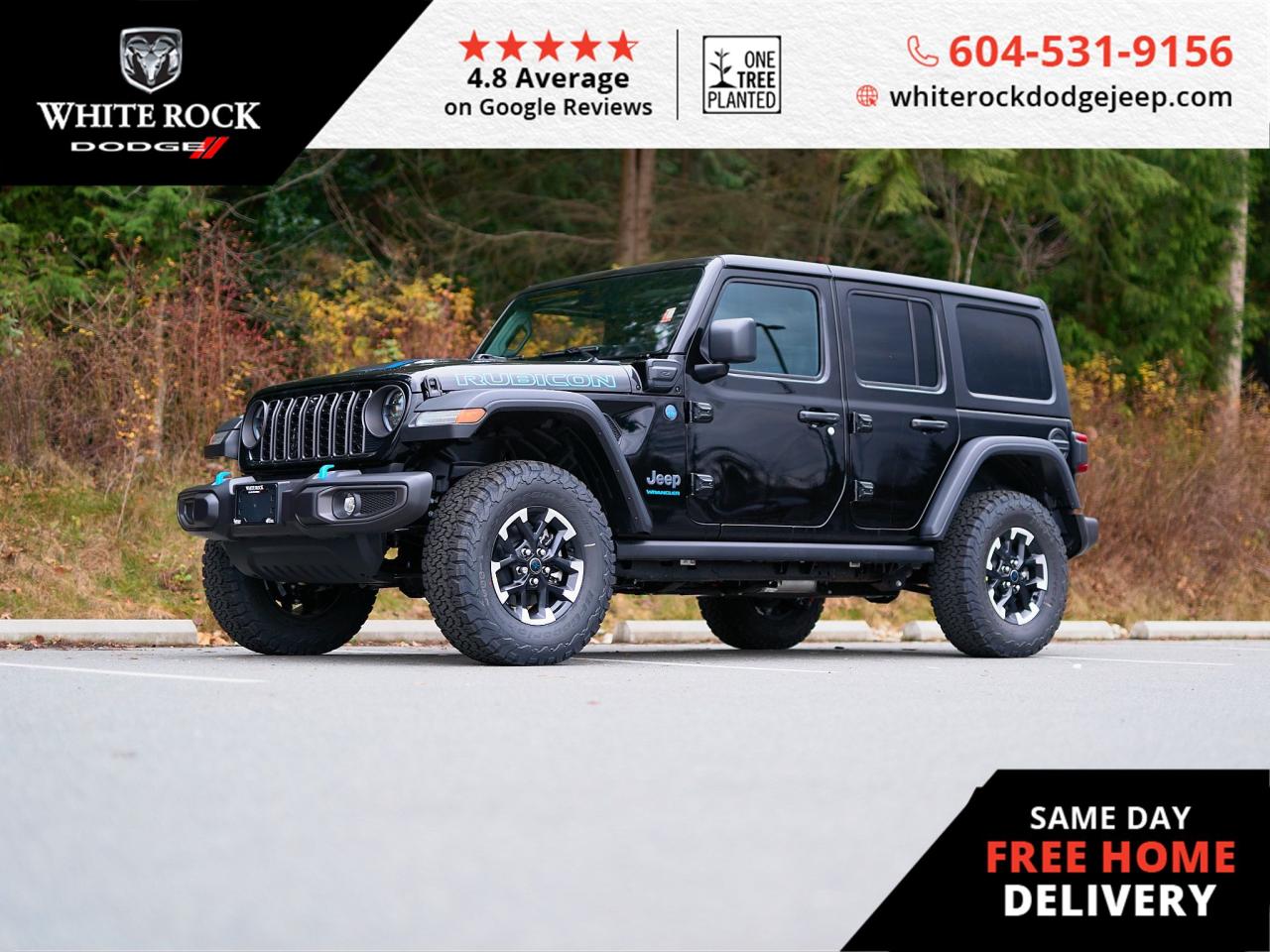 New 2024 Jeep Wrangler 4xe RUBICON for sale in Surrey, BC