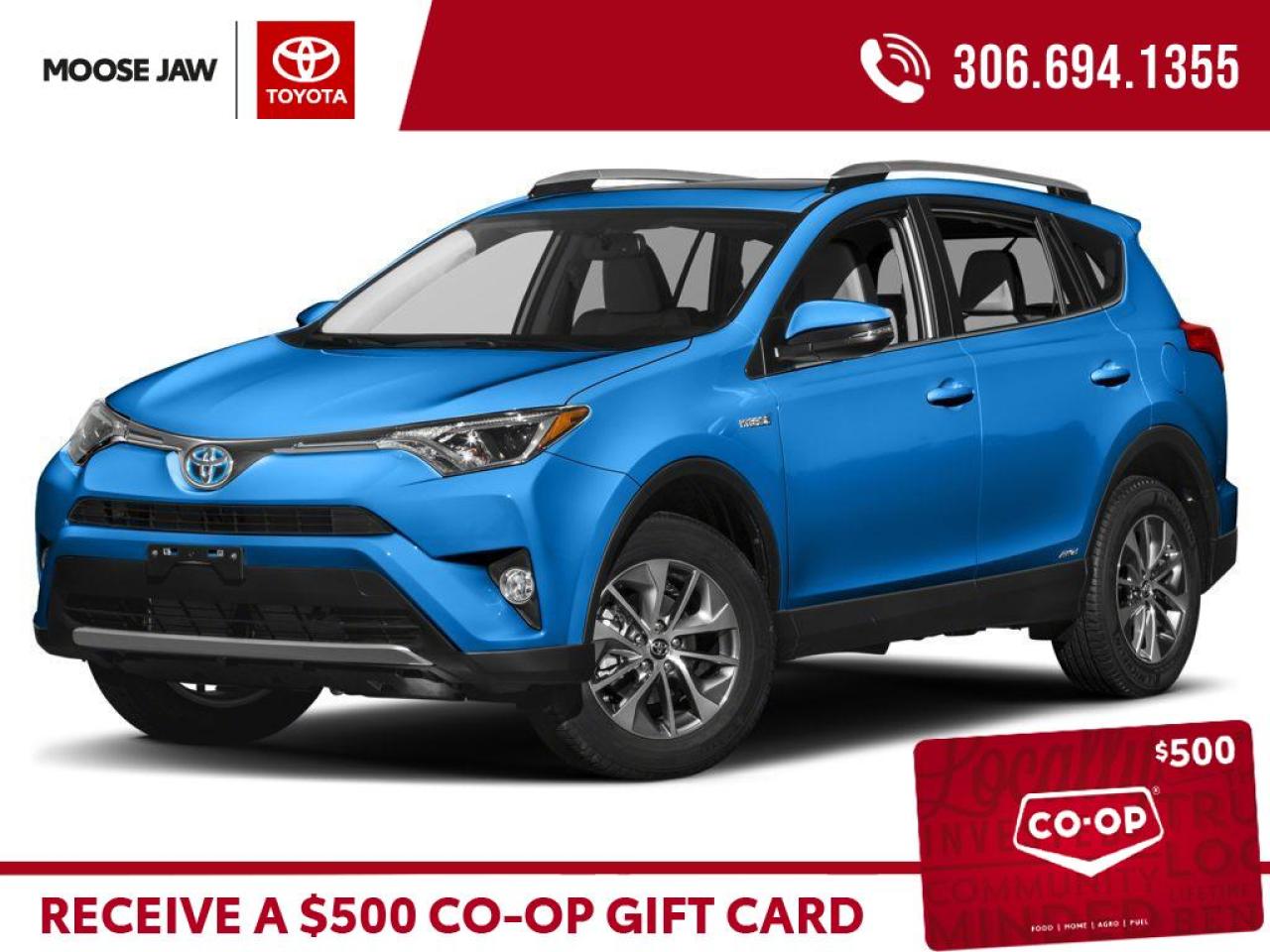Used 2018 Toyota RAV4 Hybrid VERY HARD TO FIND RAV4 HYRID SE, LOCAL LEASE RETURN WITH ONLY 66,405 KMS for sale in Moose Jaw, SK