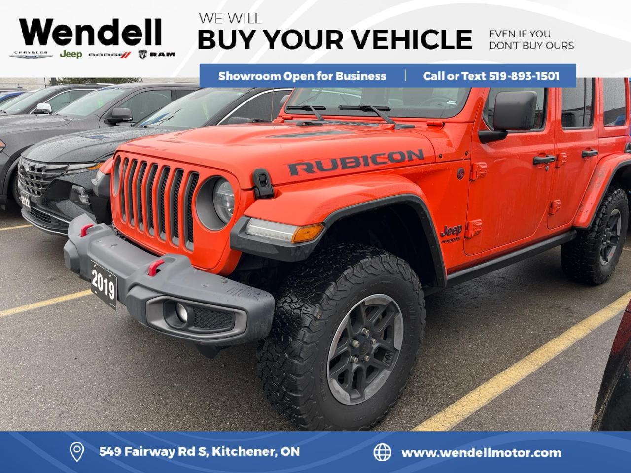 Used 2019 Jeep Wrangler Unlimited Unlimited Rubicon Sky Top/Nav/Safety Pkg for sale in Kitchener, ON