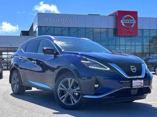 <b>Cooled Seats,  Leather Seats,  Moonroof,  Navigation,  Memory Seats!</b><br> <br> <br> <br>  Ahead of the pack with polished power, this 2024 Murano is an exciting crossover. <br> <br>This 2024 Nissan Murano offers confident power, efficient usage of fuel and space, and an exciting exterior sure to turn heads. This uber popular crossover does more than settle for good enough. This Murano offers an airy interior that was designed to make every seating position one to enjoy. For a crossover that is more than just good looks and decent power, check out this well designed 2024 Murano. <br> <br> This deep ocean SUV  has a cvt transmission and is powered by a  260HP 3.5L V6 Cylinder Engine.<br> <br> Our Muranos trim level is Platinum. This Platinum trim takes luxury seriously with heated and cooled leather seats with diamond quilting and extended leather upholstery with contrast piping and stitching. Additional features include a dual panel panoramic moonroof, motion activated power liftgate, remote start with intelligent climate control, memory settings, ambient interior lighting, and a heated steering wheel for added comfort along with intelligent cruise with distance pacing, intelligent Around View camera, and traffic sign recognition for even more confidence. Navigation and Bose Premium Audio are added to the NissanConnect touchscreen infotainment system featuring Android Auto, Apple CarPlay, and a ton more connectivity features. Forward collision warning, emergency braking with pedestrian detection, high beam assist, blind spot detection, and rear parking sensors help inspire confidence on the drive. This vehicle has been upgraded with the following features: Cooled Seats,  Leather Seats,  Moonroof,  Navigation,  Memory Seats,  Power Liftgate,  Remote Start. <br><br> <br>To apply right now for financing use this link : <a href=https://www.bourgeoisnissan.com/finance/ target=_blank>https://www.bourgeoisnissan.com/finance/</a><br><br> <br/><br>Discount on vehicle represents the Cash Purchase discount applicable and is inclusive of all non-stackable and stackable cash purchase discounts from Nissan Canada and Bourgeois Midland Nissan and is offered in lieu of sub-vented lease or finance rates. To get details on current discounts applicable to this and other vehicles in our inventory for Lease and Finance customer, see a member of our team. </br></br>Since Bourgeois Midland Nissan opened its doors, we have been consistently striving to provide the BEST quality new and used vehicles to the Midland area. We have a passion for serving our community, and providing the best automotive services around.Customer service is our number one priority, and this commitment to quality extends to every department. That means that your experience with Bourgeois Midland Nissan will exceed your expectations  whether youre meeting with our sales team to buy a new car or truck, or youre bringing your vehicle in for a repair or checkup.Building lasting relationships is what were all about. We want every customer to feel confident with his or her purchase, and to have a stress-free experience. Our friendly team will happily give you a test drive of any of our vehicles, or answer any questions you have with NO sales pressure.We look forward to welcoming you to our dealership located at 760 Prospect Blvd in Midland, and helping you meet all of your auto needs!<br> Come by and check out our fleet of 20+ used cars and trucks and 90+ new cars and trucks for sale in Midland.  o~o