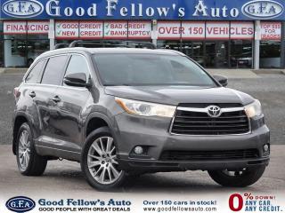 Used 2016 Toyota Highlander XLE MODEL, AWD, 8 PASSENGER, LEATHER SEATS, SUNROO for sale in North York, ON