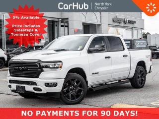 This Ram 1500 delivers a Gas w/ eTorque V-8 5.7 L/345 engine powering this Automatic transmission. Wheels: 22 Forged Aluminum, Transmission: 8-Speed Automatic (Std). Our advertised prices are for consumers (i.e. end users) only.   This Ram 1500 Comes Equipped with These Options
Sidesteps / Running Boards & Tonneau Cover Included, Ivory Tri--Coat Pearl. Advanced Safety Group: Pedestrian Emergency Braking, Lane Keep Assist, Adaptive Cruise Control w/ Stop & Go, Parallel & Perpendicular Park assist with stop. Night Edition: Accent colour door handles, Anti--spin differential rear axle, Sport performance hood. G/T Package: 12--inch colour--in--cluster display, Leather--faced/Vinyl bucket seats, Mopar off--road truck all--weather floor Mats, Performance pages, Mopar Cold Air Intake System, G/T decal, Passive cold end exhaust, Leather--wrapped steering wheel, Steering wheel--mounted shift control, Mopar bright pedal kit, 3.92 rear axle ratio, Power, 4--way passenger lumbar adjust. Laramie Level B Equipment Group: Uconnect 5W NAV with 12--inch display, Power adjustable pedals with memory, Second--row in--floor storage bins, Rear underseat compartment storage, Electronic shift--on--demand transfer case, Rear power sliding window, Second--row heated seats, Automatic high--beam headlamp control, Front LED fog lamps, LED reflector headlamps, 19--speaker Harman/Kardon premium sound, 12--inch touchscreen, Blind--Spot and Cross--Path Detection, Park--Sense Front and Rear Park Assist with stop. 5.7L HEMI VVT V8 engine w/FuelSaver MDS & eTorque, Passive tuned mass damper. Dual--Pane Panoramic Sunroof. Rear wheelhouse liners. 98--litre (21.6--gallon) fuel tank. Class IV hitch receiver.  Drop in today and have a look!  The best selection of new Chrysler, Dodge, Jeep and Ram at CarHub. 
 

 

Drive Happy with CarHub
*** All-inclusive, upfront prices -- no haggling, negotiations, pressure, or games

 

*** Purchase or lease a vehicle and receive a $1000 CarHub Rewards card for service

 

*** All available manufacturer rebates have been applied and included in our new vehicle sale price

 

*** Purchase this vehicle fully online on CarHub websites

 

 
Transparency StatementOnline prices and payments are for finance purchases -- please note there is a $750 finance/lease fee. Cash purchases for used vehicles have a $2,200 surcharge (the finance price + $2,200), however cash purchases for new vehicles only have tax and licensing extra -- no surcharge. NEW vehicles priced at over $100,000 including add-ons or accessories are subject to the additional federal luxury tax. While every effort is taken to avoid errors, technical or human error can occur, so please confirm vehicle features, options, materials, and other specs with your CarHub representative. This can easily be done by calling us or by visiting us at the dealership. CarHub used vehicles come standard with 1 key. If we receive more than one key from the previous owner, we include them with the vehicle. Additional keys may be purchased at the time of sale. Ask your Product Advisor for more details. Payments are only estimates derived from a standard term/rate on approved credit. Terms, rates and payments may vary. Prices, rates and payments are subject to change without notice. Please see our website for more details.