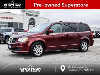 2020 Dodge Grand Caravan 4D Passenger Van Crew Octane Red Pearlcoat 115-Volt Auxiliary Power Outlet, 1-Year SiriusXM Subscription, 40GB Hard-Drive w/28GB Available, 6.5 Touchscreen, Audio Input Jack for Mobile Devices, Auto-Dimming Rear-View Mirror, For SiriusXM Info Call 888-539-7474, Front Heated Seats, Leather-Faced Bucket Seats, Left Power Sliding Door, Overhead Ambient Surround Lighting, Overhead Storage Bins, ParkView Rear Back-Up Camera, Power Driver & Front Passenger Seats, Power Liftgate, Quick Order Package 29L, Radio: 430, Rear Swiveling Reading/Courtesy Lamps, Right Power Sliding Door, Single Rear Overhead Console System, SiriusXM Satellite Radio, Sun Visors w/Illuminated Mirrors, Universal Garage Door Opener. FWD Pentastar 3.6L V6 VVT 6-Speed AutomaticFORMER DAILY RENTAL<br><br><br>Here at Chatham Chrysler, our Financial Services Department is dedicated to offering the service that you deserve. We are experienced with all levels of credit and are looking forward to sitting down with you. Chatham Chrysler Proudly serves customers from London, Ridgetown, Thamesville, Wallaceburg, Chatham, Tilbury, Essex, LaSalle, Amherstburg and Windsor with no distance being ever too far! At Chatham Chrysler, WE CAN DO IT!