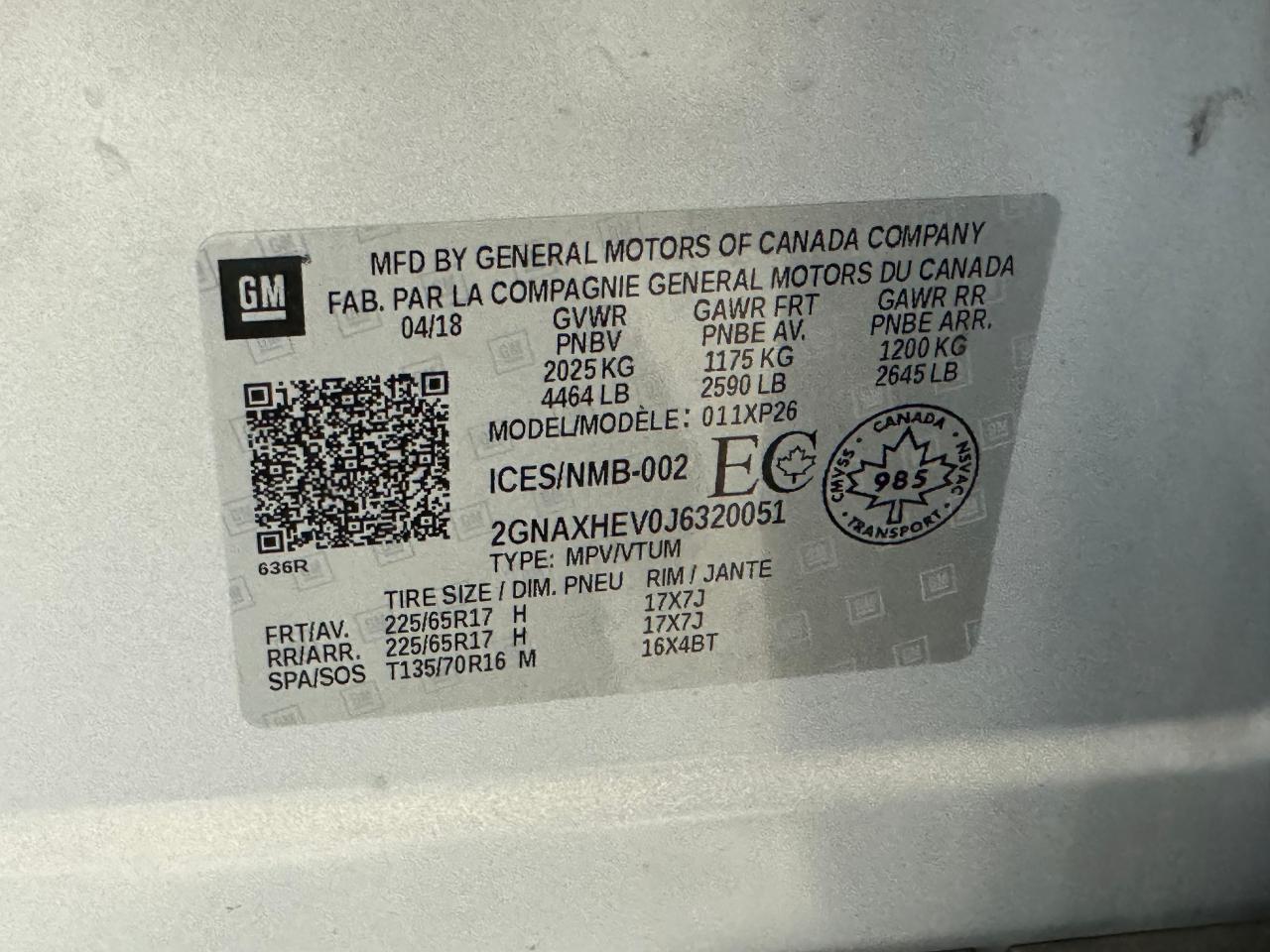 2018 Chevrolet Equinox LS+Camera+RemoteStart+New Tires+Brakes+CLEANCARFAX - Photo #40