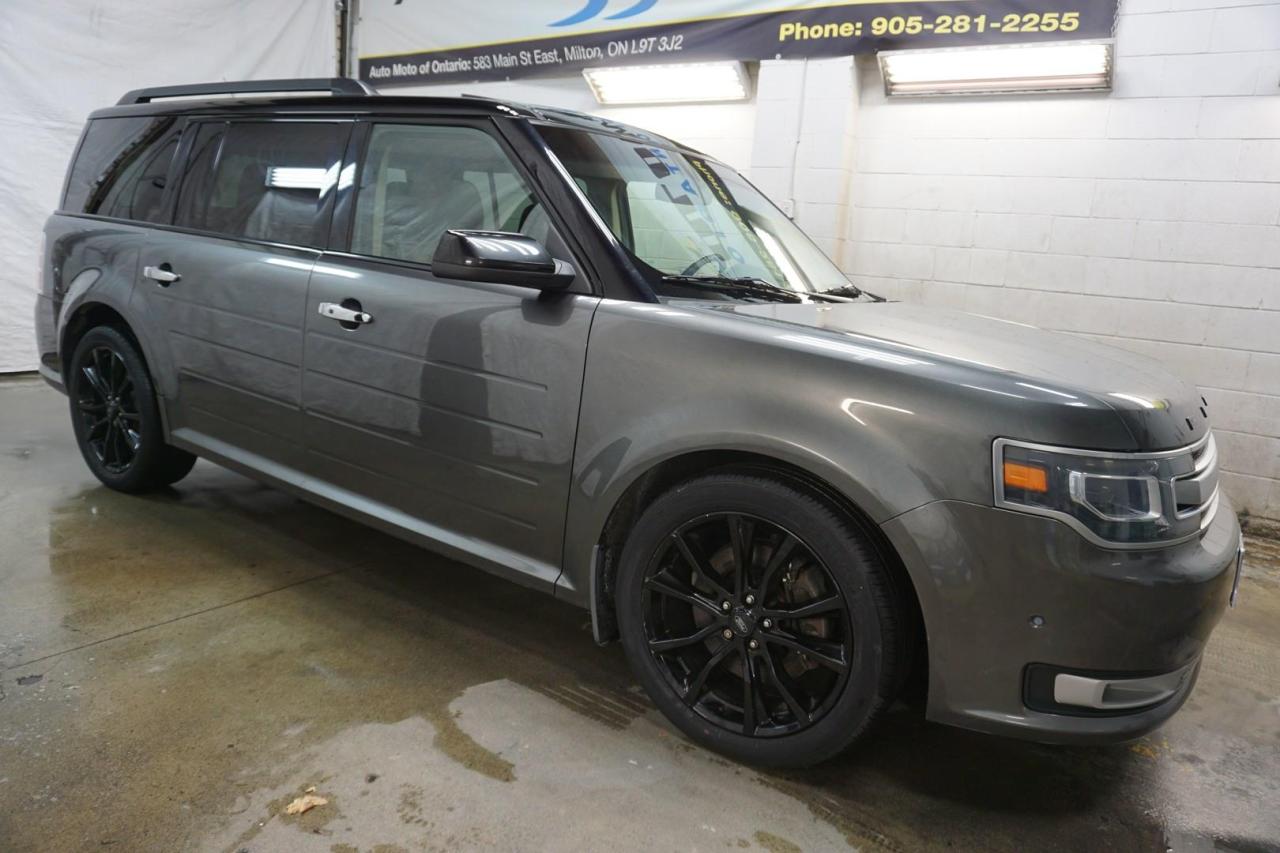 Used 2016 Ford Flex LIMITED AED *1 OWNER* CERTIFIED CAMERA NAV BLUETOOTH LEATHER HEATED SEATS PANO ROOF CRUISE ALLOYS for sale in Milton, ON