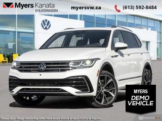 <b>Premium Audio,  Cooled Seats,  Navigation,  360 Camera,  Sunroof!</b><br> <br> <br> <br>  Designed with you in mind, this 2024 Tiguan does more than offer tons of tech, it makes it all easy to use. <br> <br>Whether its a weekend warrior or the daily driver this time, this 2024 Tiguan makes every experience easier to manage. Cutting edge tech, both inside the cabin and under the hood, allow for safe, comfy, and connected rides that keep the whole party going. The crossover of the future is already here, and its called the Tiguan.<br> <br> This oryx white pearl effect SUV  has an automatic transmission and is powered by a  2.0L I4 16V GDI DOHC Turbo engine.<br> <br> Our Tiguans trim level is Highline R-Line. This range-topping Tiguan Highline R-Line is fully-loaded with ventilated and heated leather-wrapped seats with power adjustment, lumbar support and memory function, a heated leather-wrapped steering wheel, an 8-speaker Fender audio system with a subwoofer, adaptive cruise control, a 360-camera with aerial view, park distance control with automated parking sensors, and remote engine start. Additional features include an express open/close sunroof with tilt and slide functions and a power sunshade, rain detecting wipers with heated jets, a power liftgate, 4G LTE mobile hotspot internet access, and an 8-inch infotainment screen with satellite navigation, wireless Apple CarPlay and Android Auto, and SiriusXM streaming radio. Safety features also include blind spot detection, lane keep assist, lane departure warning, VW Car-Net Safe & Secure, forward and rear collision mitigation, and autonomous emergency braking. This vehicle has been upgraded with the following features: Premium Audio,  Cooled Seats,  Navigation,  360 Camera,  Sunroof,  Power Liftgate,  Wireless Charging.  This is a demonstrator vehicle driven by a member of our staff and has just 1785 kms.<br><br> <br>To apply right now for financing use this link : <a href=https://www.myersvw.ca/en/form/new/financing-request-step-1/44 target=_blank>https://www.myersvw.ca/en/form/new/financing-request-step-1/44</a><br><br> <br/>    4.99% financing for 84 months. <br> Buy this vehicle now for the lowest bi-weekly payment of <b>$376.42</b> with $0 down for 84 months @ 4.99% APR O.A.C. ( taxes included, $1071 (OMVIC fee, Air and Tire Tax, Wheel Locks, Admin fee, Security and Etching) is included in the purchase price.    ).  Incentives expire 2024-04-30.  See dealer for details. <br> <br> <br>LEASING:<br><br>Estimated Lease Payment: $286 bi-weekly <br>Payment based on 3.99% lease financing for 48 months with $0 down payment on approved credit. Total obligation $29,802. Mileage allowance of 16,000 KM/year. Offer expires 2024-04-30.<br><br><br>Call one of our experienced Sales Representatives today and book your very own test drive! Why buy from us? Move with the Myers Automotive Group since 1942! We take all trade-ins - Appraisers on site!<br> Come by and check out our fleet of 30+ used cars and trucks and 70+ new cars and trucks for sale in Kanata.  o~o