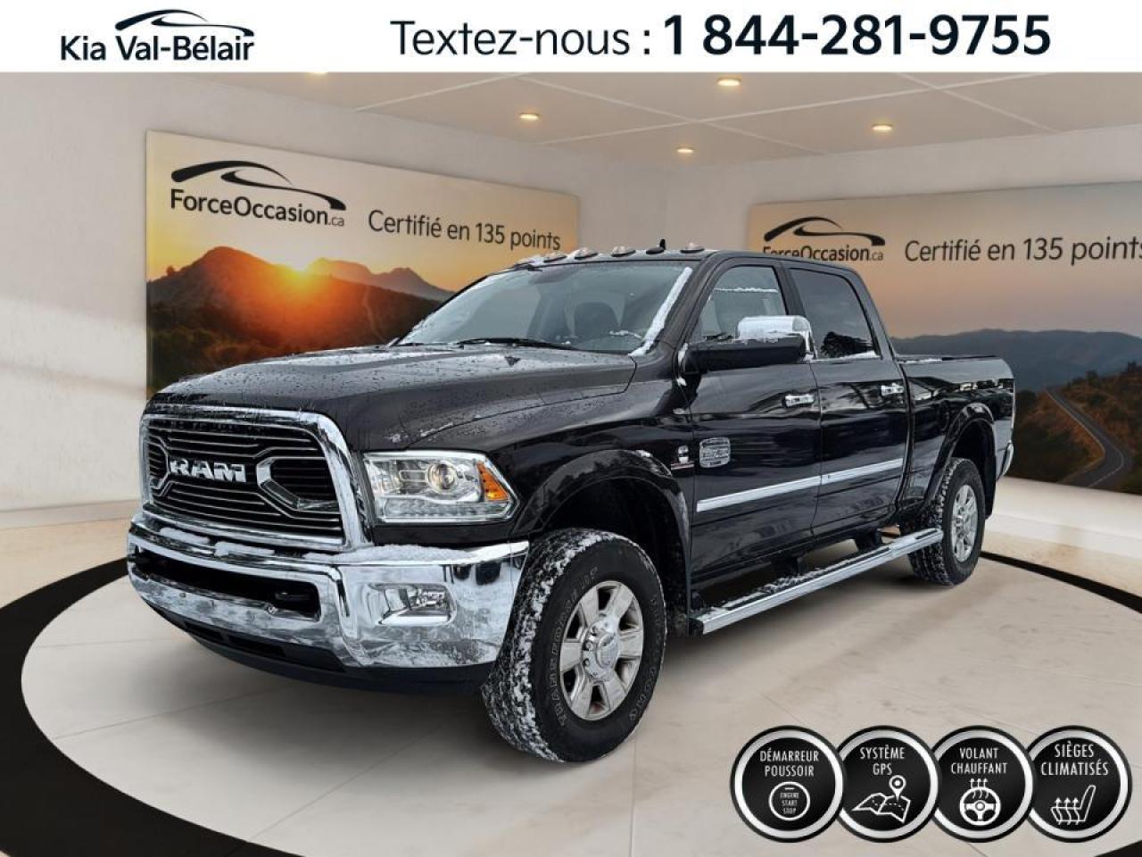 Used 2017 RAM 2500 Longhorn CREW CAB*6.4 Ft*6.7L*6 CYL*TURBO*CUIR*GPS for sale in Québec, QC