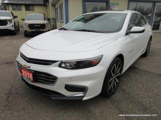 Used 2016 Chevrolet Malibu LOADED 1-LT-MODEL 5 PASSENGER 1.5L - DOHC.. LEATHER.. HEATED SEATS.. POWER SUNROOF.. BACK-UP CAMERA.. BLUETOOTH.. BOSE AUDIO.. for sale in Bradford, ON