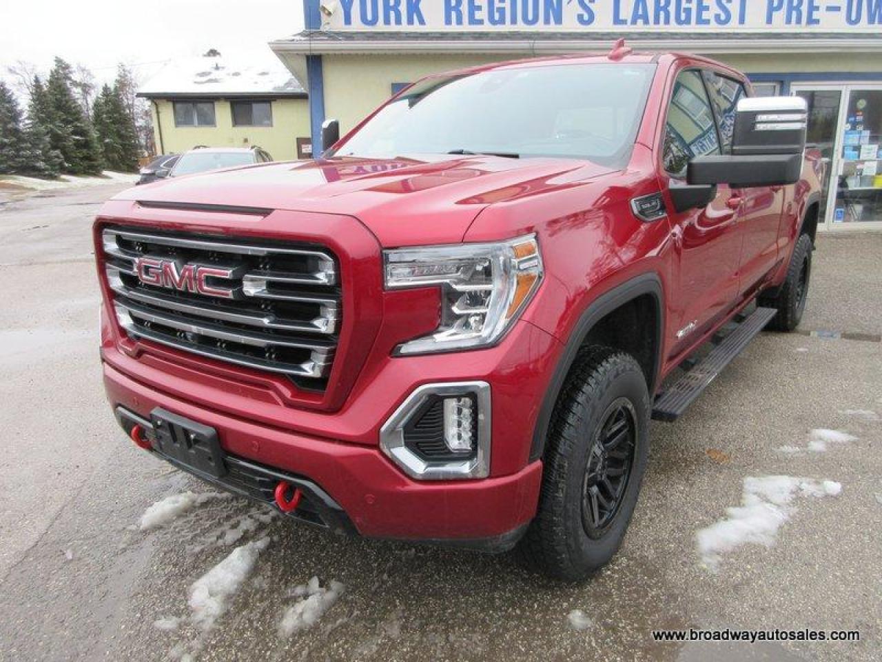Used 2020 GMC Sierra 1500 LOADED AT4-VERSION 5 PASSENGER 5.3L - V8.. 4X4.. CREW-CAB.. SHORTY.. NAVIGATION.. LEATHER.. HEATED SEATS & WHEEL.. POWER SUNROOF.. BACK-UP CAMERA.. for sale in Bradford, ON