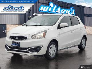 *This Mitsubishi Mirage Features the Following Options*Dealer Certified Pre-Owned. This Mitsubishi Mirage delivers a 1.2 L engine powering this Automatic transmission. Reverse Camera, Bluetooth, Tilt Steering Wheel, Steering Radio Controls, Power Windows, Traction Control, Power Mirrors.*Stop By Today *Live a little- stop by Mark Wilsons Better Used Cars located at 5055 Whitelaw Road, Guelph, ON N1H 6J4 to make this car yours today!500+ VEHICLES! ONE MASSIVE LOCATION!Free Contactless Local Delivery!HASSLE-FREE, NO-HAGGLE, LIVE MARKET PRICING!FINANCING! - Better than bank rates! 6 Months, No Payments available on approved credit OAC. Zero Down Available. We have expert credit specialists to secure the best possible rate for you! We are your financing broker, let us do all the leg work on your behalf! Click the RED Apply for Financing button to the right to get started or drop in today!BAD CREDIT APPROVED HERE! - You dont need perfect credit to get a vehicle loan at Mark Wilsons Better Used Cars! We have a dedicated team of credit rebuilding experts on hand to help you get the car of your dreams!WE LOVE TRADE-INS! - Hassle free top dollar trade-in values!HISTORY: Free Carfax report included.EXTENDED WARRANTY: Available30 DAY WARRANTY INCLUDED: 30 Days, or 3,000 km (mechanical items only). No Claim Limit (abuse not covered)5 Day Exchange Privilege! *(Some conditions apply)CASH PRICES SHOWN: Excluding HST and Licensing Fees.2019 - 2023 vehicles may be daily rentals. Please inquire with your Salesperson.
