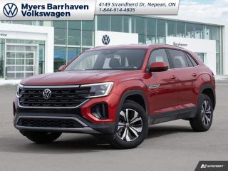<b>Cooled Seats,  Heated Steering Wheel,  Mobile Hotspot,  Remote Start,  Power Liftgate!</b><br> <br> <br> <br>  This 2024 Volkswagen Atlas Cross Sport delivers peace of mind and convenience with smart safety features and a clever all-wheel-drive system. <br> <br>This 2024 VW Atlas Cross Sport is a crossover SUV with a gently sloped roofline to form the distinct silhouette of a coupe, without taking a toll on practicality and driving dynamics. On the inside, trim pieces are crafted with premium materials and carefully put together to ensure rugged build quality. With loads of standard safety technology that inspires confidence, this 2024 Volkswagen Atlas Cross Sport is an excellent option for a versatile and capable family SUV with dazzling looks.<br> <br> This aurora red chroma SUV  has an automatic transmission and is powered by a  2.0L I4 16V GDI DOHC Turbo engine.<br> <br> Our Atlas Cross Sports trim level is Comfortline 2.0 TSI. This refreshed VW Atlas starts with the Comfortline trim, which comes standard with a power liftgate for rear cargo access, heated and ventilated front seats, a heated steering wheel, remote engine start, adaptive cruise control, and a 12-inch infotainment system with Car-Net mobile hotspot internet access, Apple CarPlay and Android Auto. Safety features also include blind spot detection, lane keeping assist with lane departure warning, front and rear collision mitigation, park distance control, and autonomous emergency braking. This vehicle has been upgraded with the following features: Cooled Seats,  Heated Steering Wheel,  Mobile Hotspot,  Remote Start,  Power Liftgate,  Adaptive Cruise Control,  Blind Spot Detection. <br><br> <br>To apply right now for financing use this link : <a href=https://www.barrhavenvw.ca/en/form/new/financing-request-step-1/44 target=_blank>https://www.barrhavenvw.ca/en/form/new/financing-request-step-1/44</a><br><br> <br/>    5.99% financing for 84 months. <br> Buy this vehicle now for the lowest bi-weekly payment of <b>$363.51</b> with $0 down for 84 months @ 5.99% APR O.A.C. ( Plus applicable taxes -  $840 Documentation fee. Cash purchase selling price includes: Tire Stewardship ($20.00), OMVIC Fee ($12.50). (HST) are extra. </br>(HST), licence, insurance & registration not included </br>    ).  Incentives expire 2024-07-02.  See dealer for details. <br> <br> <br>LEASING:<br><br>Estimated Lease Payment: $306 bi-weekly <br>Payment based on 5.49% lease financing for 60 months with $0 down payment on approved credit. Total obligation $39,810. Mileage allowance of 16,000 KM/year. Offer expires 2024-07-02.<br><br><br>We are your premier Volkswagen dealership in the region. If youre looking for a new Volkswagen or a car, check out Barrhaven Volkswagens new, pre-owned, and certified pre-owned Volkswagen inventories. We have the complete lineup of new Volkswagen vehicles in stock like the GTI, Golf R, Jetta, Tiguan, Atlas Cross Sport, Volkswagen ID.4 electric vehicle, and Atlas. If you cant find the Volkswagen model youre looking for in the colour that you want, feel free to contact us and well be happy to find it for you. If youre in the market for pre-owned cars, make sure you check out our inventory. If you see a car that you like, contact 844-914-4805 to schedule a test drive.<br> Come by and check out our fleet of 40+ used cars and trucks and 90+ new cars and trucks for sale in Nepean.  o~o