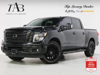 4WD.

Black 2019 Nissan Titan SV MIDNIGHT EDITION | 4x4 CREW CAB | 20 IN WHEELS

NOW OFFERING 3 MONTH DEFERRED FINANCING PAYMENTS ON APPROVED CREDIT. Looking for a top-rated pre-owned luxury car dealership in the GTA? Look no further than Toronto Auto Brokers (TAB)! Were proud to have won multiple awards, including the 2023 GTA Top Choice Luxury Pre Owned Dealership Award, 2023 CarGurus Top Rated Dealer, 2024 CBRB Dealer Award, the Canadian Choice Award 2024,the 2024 BNS Award, the 2023 Three Best Rated Dealer Award, and many more!

With 30 years of experience serving the Greater Toronto Area, TAB is a respected and trusted name in the pre-owned luxury car industry. Our 30,000 sq.Ft indoor showroom is home to a wide range of luxury vehicles from top brands like BMW, Mercedes-Benz, Audi, Porsche, Land Rover, Jaguar, Aston Martin, Bentley, Maserati, and more. And we dont just serve the GTA, were proud to offer our services to all cities in Canada, including Vancouver, Montreal, Calgary, Edmonton, Winnipeg, Saskatchewan, Halifax, and more.

At TAB, were committed to providing a no-pressure environment and honest work ethics. As a family-owned and operated business, we treat every customer like family and ensure that every interaction is a positive one. Come experience the TAB Lifestyle at its truest form, luxury car buying has never been more enjoyable and exciting!

We offer a variety of services to make your purchase experience as easy and stress-free as possible. From competitive and simple financing and leasing options to extended warranties, aftermarket services, and full history reports on every vehicle, we have everything you need to make an informed decision. We welcome every trade, even if youre just looking to sell your car without buying, and when it comes to financing or leasing, we offer same day approvals, with access to over 50 lenders, including all of the banks in Canada. Feel free to check out your own Equifax credit score without affecting your credit score, simply click on the Equifax tab above and see if you qualify.

So if youre looking for a luxury pre-owned car dealership in Toronto, look no further than TAB! We proudly serve the GTA, including Toronto, Etobicoke, Woodbridge, North York, York Region, Vaughan, Thornhill, Richmond Hill, Mississauga, Scarborough, Markham, Oshawa, Peteborough, Hamilton, Newmarket, Orangeville, Aurora, Brantford, Barrie, Kitchener, Niagara Falls, Oakville, Cambridge, Kitchener, Waterloo, Guelph, London, Windsor, Orillia, Pickering, Ajax, Whitby, Durham, Cobourg, Belleville, Kingston, Ottawa, Montreal, Vancouver, Winnipeg, Calgary, Edmonton, Regina, Halifax, and more.

Call us today or visit our website to learn more about our inventory and services. And remember, all prices exclude applicable taxes and licensing, and vehicles can be certified at an additional cost of $799.