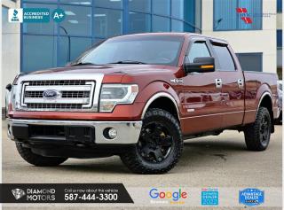 3.5L 6 CYLINDER ECOBOOST ENGINE, LEATHER, NO ACCIDENTS, ONE OWNER, SUPER CREW, XTR PACKAGE, POWER SEATS, 4X4, AND MUCH MORE! <br/> <br/>  <br/> Just Arrived 2014 Ford F-150 XLT 4WD SuperCrew 6.5 Box Maroon has 211,030 KM on it. 3.5L 6 Cylinder Engine engine, Four-Wheel Drive, Automatic transmission, 5 Seater passengers, on special price for $18,900.00. <br/> <br/>  <br/> Book your appointment today for Test Drive. We offer contactless Test drives & Virtual Walkarounds. Stock Number: 23216 <br/> <br/>  <br/> Diamond Motors has built a reputation for serving you, our customers. Being honest and selling quality pre-owned vehicles at competitive & affordable prices. Whenever you deal with us, you know you get to deal and speak directly with the owners. This means unique personalized customer service to meet all your needs. No high-pressure sales tactics, only upfront advice. <br/> <br/>  <br/> Why choose us? <br/>  <br/> Certified Pre-Owned Vehicles <br/> Family Owned & Operated <br/> Finance Available <br/> Extended Warranty <br/> Vehicles Priced to Sell <br/> No Pressure Environment <br/> Inspection & Carfax Report <br/> Professionally Detailed Vehicles <br/> Full Disclosure Guaranteed <br/> AMVIC Licensed <br/> BBB Accredited Business <br/> CarGurus Top-rated Dealer 2022 <br/> <br/>  <br/> Phone to schedule an appointment @ 587-444-3300 or simply browse our inventory online www.diamondmotors.ca or come and see us at our location at <br/> 3403 93 street NW, Edmonton, T6E 6A4 <br/> <br/>  <br/> To view the rest of our inventory: <br/> www.diamondmotors.ca/inventory <br/> <br/>  <br/> All vehicle features must be confirmed by the buyer before purchase to confirm accuracy. All vehicles have an inspection work order and accompanying Mechanical fitness assessment. All vehicles will also have a Carproof report to confirm vehicle history, accident history, salvage or stolen status, and jurisdiction report. <br/>
