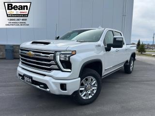 <h2><span style=font-size:16px><span style=color:#2ecc71><strong>Check out this 2024 Chevrolet Silverado 2500HD High Country.</strong></span></span></h2>

<p><span style=font-size:14px>Powered by a Duramax 6.6L V8 Turbo Diesel engine with up to 401hp & up to 464 lb-ft of torque.</span></p>

<p><span style=font-size:14px><strong>Comfort & Convenience Features: </strong>includes remote start/entry, power sunroof, heated front & rear seats, ventilated front seats, heated steering wheel, multi-flex tailgate, HD surround vision, bedview camera, High Country package, Gooseneck/5th Wheel package, trailering package & safety package. </span></p>

<p><span style=font-size:14px><strong>Infotainment Tech & Audio:</strong> includes Chevrolet infotainment 3 premium system with 13.4” diagonal colour touchscreen, Bose premium speaker system, wireless charging, Apple CarPlay & Andoid Auto compatible. </span></p>

<h2><span style=color:#2ecc71><span style=font-size:16px><strong>Come test drive this truck today!</strong></span></span></h2>

<p><span style=color:#2ecc71><span style=font-size:16px><strong>613-257-2432</strong></span></span></p>