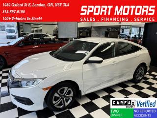Used 2018 Honda Civic LX+New Tires+ApplePlay+Camera+A/C+CLEAN CARFAX for sale in London, ON