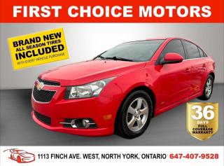 Welcome to First Choice Motors, the largest car dealership in Toronto of pre-owned cars, SUVs, and vans priced between $5000-$15,000. With an impressive inventory of over 300 vehicles in stock, we are dedicated to providing our customers with a vast selection of affordable and reliable options.<br><br>Were thrilled to offer a used 2014 Chevrolet Cruze RS, red color with 176,000km (STK#66858) This vehicle was $8990 NOW ON SALE FOR $6990. It is equipped with the following features:<br>- Manual Transmission<br>- Leather Seats<br>- Sunroof<br>- Heated seats<br>- Bluetooth<br>- Alloy wheels<br>- Reverse camera<br>- Power windows<br>- Power locks<br>- Power mirrors<br>- Air Conditioning<br><br>At First Choice Motors, we believe in providing quality vehicles that our customers can depend on. All our vehicles come with a 36-day FULL COVERAGE warranty. We also offer additional warranty options up to 5 years for our customers who want extra peace of mind.<br><br>Furthermore, all our vehicles are sold fully certified with brand new brakes rotors and pads, a fresh oil change, and brand new set of all-season tires installed & balanced. You can be confident that this car is in excellent condition and ready to hit the road.<br><br>At First Choice Motors, we believe that everyone deserves a chance to own a reliable and affordable vehicle. Thats why we offer financing options with low interest rates starting at 7.9% O.A.C. Were proud to approve all customers, including those with bad credit, no credit, students, and even 9 socials. Our finance team is dedicated to finding the best financing option for you and making the car buying process as smooth and stress-free as possible.<br><br>Our dealership is open 7 days a week to provide you with the best customer service possible. We carry the largest selection of used vehicles for sale under $9990 in all of Ontario. We stock over 300 cars, mostly Hyundai, Chevrolet, Mazda, Honda, Volkswagen, Toyota, Ford, Dodge, Kia, Mitsubishi, Acura, Lexus, and more. With our ongoing sale, you can find your dream car at a price you can afford. Come visit us today and experience why we are the best choice for your next used car purchase!<br><br>All prices exclude a $10 OMVIC fee, license plates & registration and ONTARIO HST (13%)