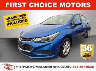 Used 2017 Chevrolet Cruze LT ~AUTOMATIC, FULLY CERTIFIED WITH WARRANTY!!!~ for sale in North York, ON