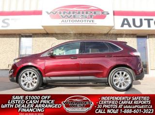 Used 2017 Ford Edge TITANIUM 2.0L ECO 4X4, ALL OPTIONS, SHARP/LIKE NEW for sale in Headingley, MB
