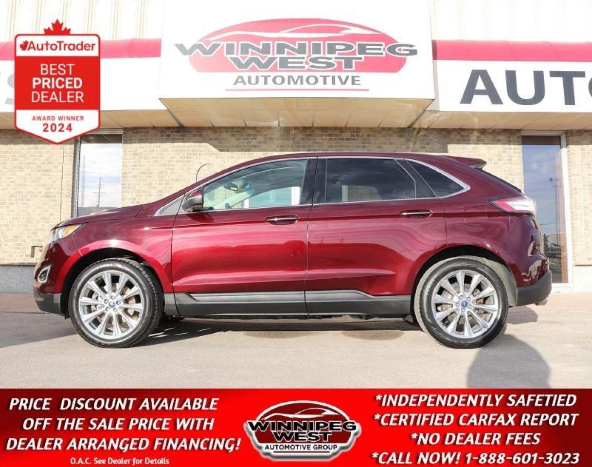 Used 2017 Ford Edge TITANIUM 2.0L ECO 4X4, ALL OPTIONS, SHARP/LIKE NEW for sale in Headingley, MB