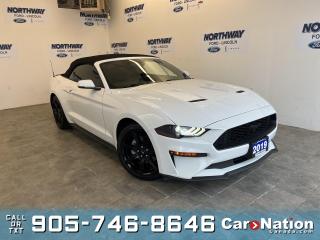 Used 2019 Ford Mustang ECOBOOST PREMIUM|CONVERTIBLE |BLACK ACCENT|LEATHER for sale in Brantford, ON