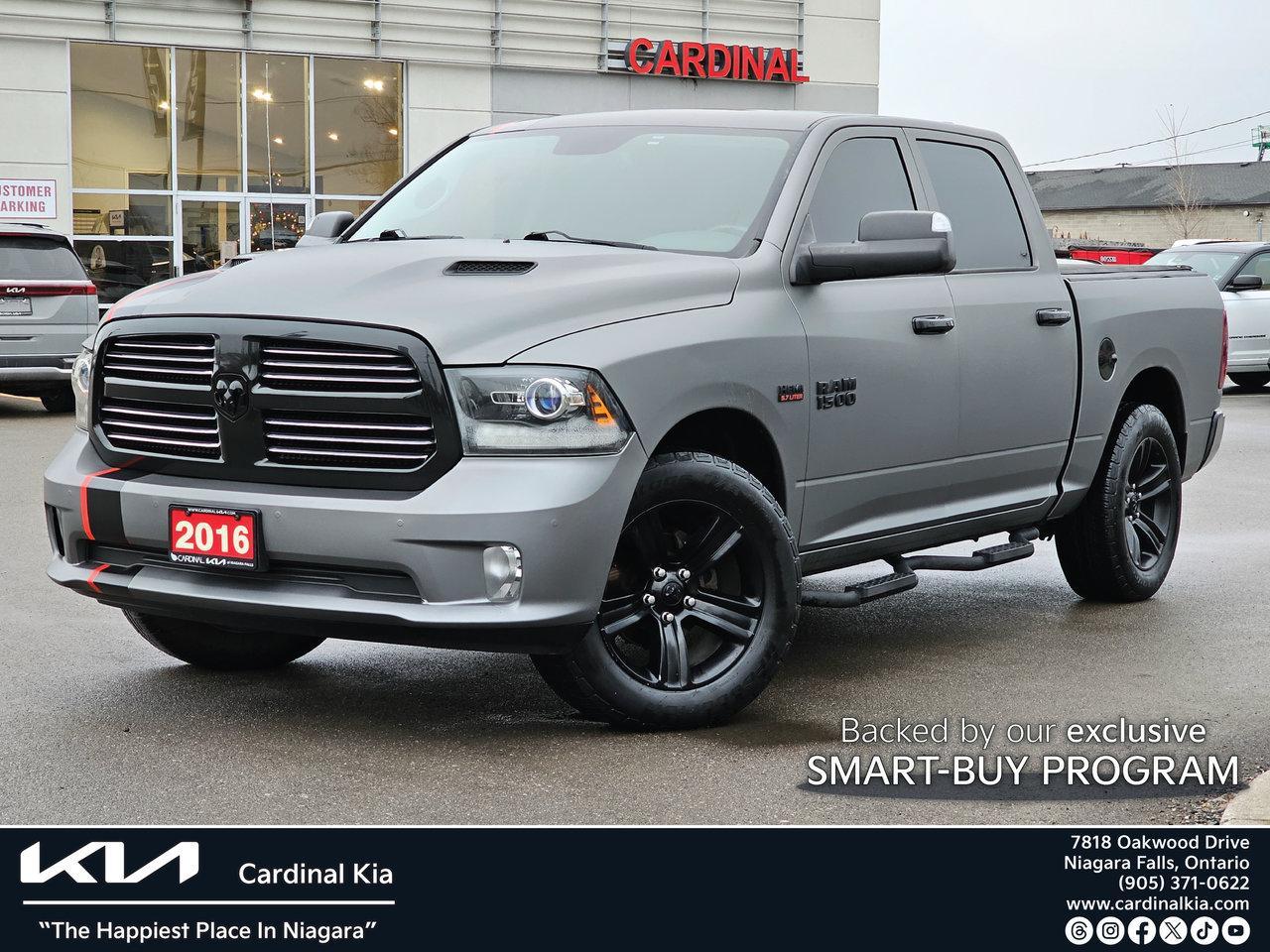 Used 2016 RAM 1500 4WD Crew Cab 140.5  Sport for sale in Niagara Falls, ON