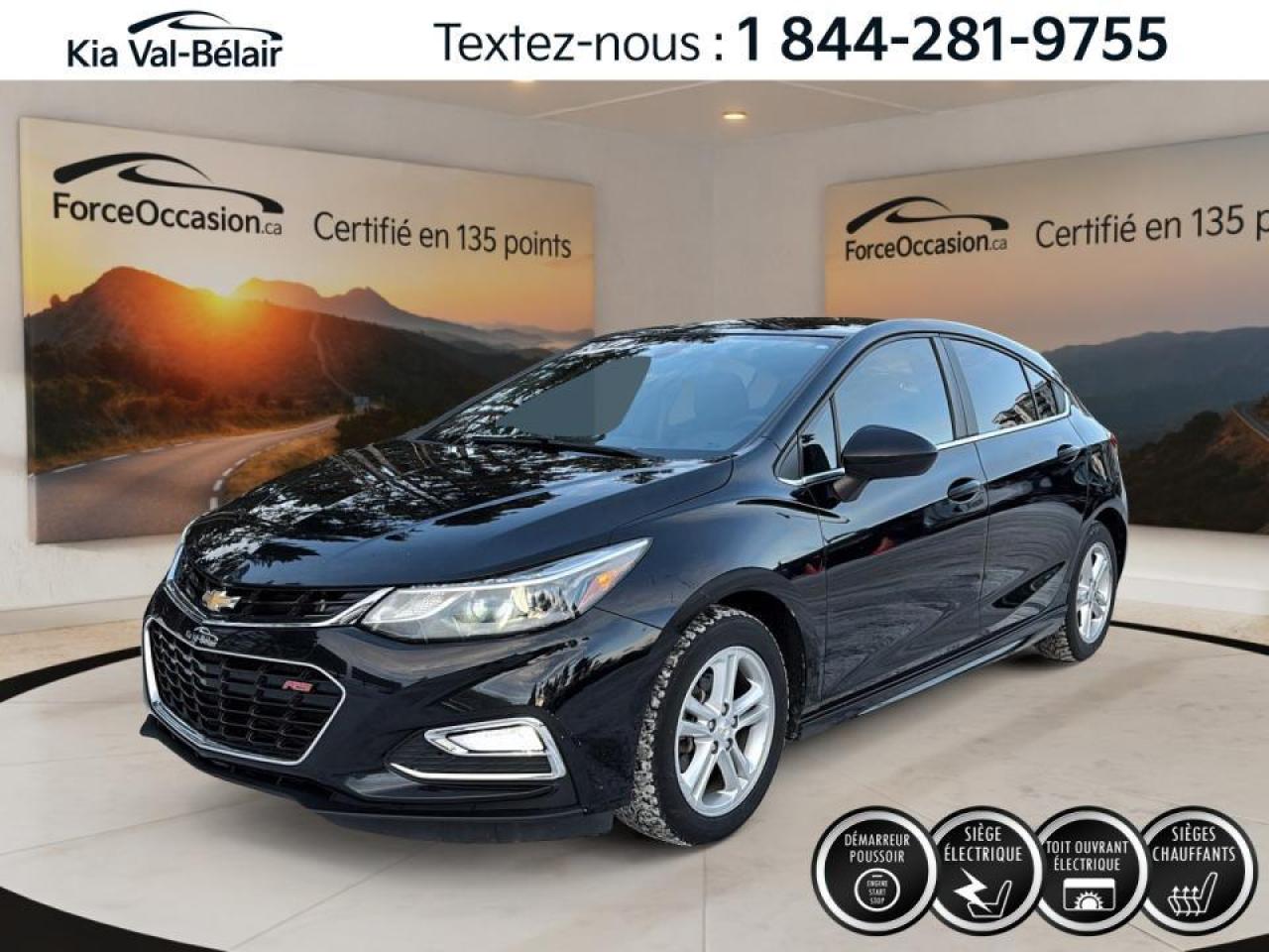 Used 2017 Chevrolet Cruze LT 1.4L 1SD TOIT*BOUTON POUSSOIR*CRUISE* for sale in Québec, QC