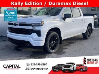 This Chevrolet Silverado 1500 delivers a Turbocharged Diesel I6 3.0L/ engine powering this Automatic transmission. ENGINE, DURAMAX 3.0L TURBO-DIESEL I6 (305 hp [227 kW] @ 3750 rpm, 495 lb-ft of torque [671 Nm] @ 2750 rpm) (Includes (KW5) 220-amp alternator and (K05) engine block heater.), Wireless Phone Projection for Apple CarPlay and Android Auto, Windows, power rear, express down.*This Chevrolet Silverado 1500 Comes Equipped with These Options *Window, power front, passenger express down, Window, power front, drivers express up/down, Wi-Fi Hotspot capable (Terms and limitations apply. See onstar.ca or dealer for details.), Wheels, 18 x 8.5 (45.7 cm x 21.6 cm) Bright Silver painted aluminum, Wheel, 17 x 8 (43.2 cm x 20.3 cm) full-size, steel spare, USB Ports, rear, dual, charge-only, USB Ports, 2, Charge/Data ports located on the instrument panel, Transmission, 8-speed automatic, electronically controlled with overdrive and tow/haul mode. Includes Cruise Grade Braking and Powertrain Grade Braking (Included and only available with (L3B) 2.7L TurboMax engine.), Transfer case, single speed electronic Autotrac with push button control (4WD models only), Tires, 265/65R18SL all-season, blackwall.* Visit Us Today *Stop by Capital Chevrolet Buick GMC Inc. located at 13103 Lake Fraser Drive SE, Calgary, AB T2J 3H5 for a quick visit and a great vehicle!
