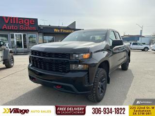<b>Off-Road Suspension,  Apple CarPlay,  Android Auto,  Aluminum Wheels,  Remote Keyless Entry!</b><br> <br> We sell high quality used cars, trucks, vans, and SUVs in Saskatoon and surrounding area.<br> <br>   This Chevrolet Silverado is a highly refined truck created to be as comfortable as it is capable. This  2020 Chevrolet Silverado 1500 is for sale today. <br> <br>The Chevy Silverado 1500 is functional and ergonomic, suited for the work-site and or family life. Bold styling throughout gives it amazing curb appeal and a dominating stance on the road, while the its smartly designed interior keeps every passenger in superb comfort and connectivity on any trip. With brawn, brains and reliability, this pickup was built by truck people, for truck people, and comes from the family of the most dependable, longest-lasting full-size pickups on the road. This  Double Cab 4X4 pickup  has 149,254 kms. Its  brown in colour  . It has a 6 speed automatic transmission and is powered by a  355HP 5.3L 8 Cylinder Engine.  <br> <br> Our Silverado 1500s trim level is Custom Trail Boss. Stepping up to this Custom Trail Boss is an excellent choice as it loaded with some excellent standard features like unique aluminum wheels and Chevrolets Z71 Off-road suspension, a heavy duty automatic locking rear differential, trailering package and skid protection plates. Additional features include a 7 inch color touchscreen display with Apple CarPlay and Android Auto, Chevrolet MyLink and bluetooth streaming audio, body coloured exterior accents and painted bumpers, cruise control plus easy to clean rubber floors. This awesome trucks also has remote keyless entry and a locking tailgate, 4G LTE hotspot capability, a rear vision camera, teen driver technology and power windows. This vehicle has been upgraded with the following features: Off-road Suspension,  Apple Carplay,  Android Auto,  Aluminum Wheels,  Remote Keyless Entry,  Tow Hitch,  Cruise Control. <br> <br>To apply right now for financing use this link : <a href=https://www.villageauto.ca/car-loan/ target=_blank>https://www.villageauto.ca/car-loan/</a><br><br> <br/><br> Buy this vehicle now for the lowest bi-weekly payment of <b>$211.95</b> with $0 down for 96 months @ 5.99% APR O.A.C. ( Plus applicable taxes -  Plus applicable fees   ).  See dealer for details. <br> <br><br> Village Auto Sales has been a trusted name in the Automotive industry for over 40 years. We have built our reputation on trust and quality service. With long standing relationships with our customers, you can trust us for advice and assistance on all your motoring needs. </br>

<br> With our Credit Repair program, and over 250 well-priced vehicles in stock, youll drive home happy, and thats a promise. We are driven to ensure the best in customer satisfaction and look forward working with you. </br> o~o