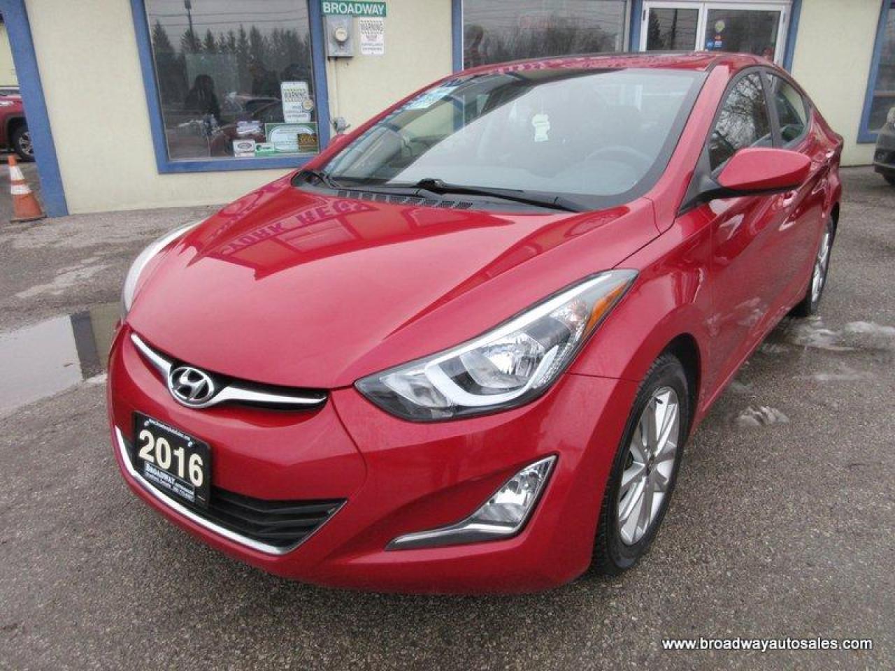 Used 2016 Hyundai Elantra GREAT KM'S SPORT-MODEL 5 PASSENGER 1.8L - DOHC.. HEATED SEATS.. TOUCH SCREEN DISPLAY.. BACK-UP CAMERA.. POWER SUNROOF.. BLUETOOTH SYSTEM.. for sale in Bradford, ON