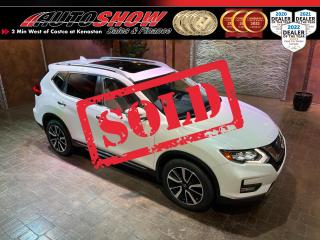 <b>*** HIGHLY OPTIONED AWD SL W/ PANO ROOF!! *** NAVIGATION, HEATED STEERING & LEATHER SEATS, 360 DEGREE CAMERA, APPLE CAR PLAY *** REMOTE START, LANE KEEP ASSIST, ADAPTIVE CRUISE, BOSE PREMIUM SOUND *** </b>Wow! Gorgeous Pearl White AWD Rogue! This beauty will have you rolling with confidence and style. One owner and serviced at the Nissan dealership!!  Gorgeous light Almond leather interior, outstanding condition inside and out!  The <strong>SL </strong>trim package is loaded with new tech and safety features like a Huge <b>PANORAMIC ROOF</b>.......9-Speaker <b>BOSE PREMIUM SURROUND SOUND </b>w/ Subwoofer......<strong>7 INCH MULTIMEDIA TOUCHSCREEN</strong>......Apple CarPlay & Android Auto......<strong>LEATHER INTERIOR</strong>......<strong>POWER LIFT GATE</strong>......<strong>PRO-PILOT DRIVER ASSIST </strong>System......Dual Zone Climate Control......Leather Wrapped <strong>HEATED STEERING WHEEL</strong>......<strong>ADAPTIVE CRUISE CONTROL</strong>......Memory Power Adjustable Seats w/ Lumbar Support......Steering Wheel-Mounted Media & Driver Assist Controls......<strong>HEATED SEATS</strong>......<strong>360 VIEW CAMERA</strong>......Electronic Parking Brake (With Auto Hold)......<strong>BLIND SPOT MONITORING</strong>......All Wheel Drive (with <strong>4WD </strong>lock)......Sport & Eco Drive Modes......<strong>LED </strong>Mirror-Mounted Turn Signals......Traction Control......<strong>LED </strong>Headlights (w/ Automatic High-Beams)......Rear Parking Assist......Automatic Braking......Split Folding Rear Seat......Cargo Cover.......Push-Button Start......Roof Rails......<strong>REMOTE START</strong>......<strong>19-INCH ALUMINUM RIMS </strong>w/ Bridgestone Tires!!<br /><br />This Pearl White All Wheel Drive Rogue comes with Two Sets of Keys and Fobs, All Weather Nissan Mats and Balance of <strong>FACTORY NISSAN WARRANTY!! </strong>Only 39,000 kms, now sale priced at just $34,800 with Financing and Extended Warranty available!!<br /><br /><br />Will accept trades. Please call (204)560-6287 or View at 3165 McGillivray Blvd. (Conveniently located two minutes West from Costco at corner of Kenaston and McGillivray Blvd.)<br /><br />In addition to this please view our complete inventory of used <a href=\https://www.autoshowwinnipeg.com/used-trucks-winnipeg/\>trucks</a>, used <a href=\https://www.autoshowwinnipeg.com/used-cars-winnipeg/\>SUVs</a>, used <a href=\https://www.autoshowwinnipeg.com/used-cars-winnipeg/\>Vans</a>, used <a href=\https://www.autoshowwinnipeg.com/new-used-rvs-winnipeg/\>RVs</a>, and used <a href=\https://www.autoshowwinnipeg.com/used-cars-winnipeg/\>Cars</a> in Winnipeg on our website: <a href=\https://www.autoshowwinnipeg.com/\>WWW.AUTOSHOWWINNIPEG.COM</a><br /><br />Complete comprehensive warranty is available for this vehicle. Please ask for warranty option details. All advertised prices and payments plus taxes (where applicable).<br /><br />Winnipeg, MB - Manitoba Dealer Permit # 4908     <p>Sold to another happy customer</p>