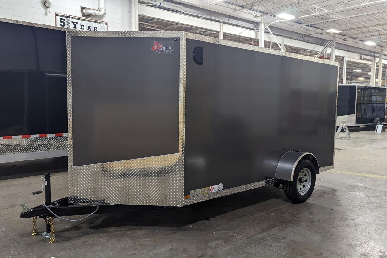 2024 Canadian Trailer Company 6x12 V-Nose Cargo Trailer Steel Single Axle