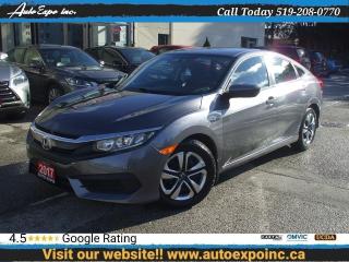 Used 2017 Honda Civic LX,Auto,A/C,Certified,Bluetooth,Backup Camera,USB for sale in Kitchener, ON