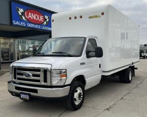 <p style=text-align: center;><strong><span style=font-size: 18pt;>2022 FORD E-450 DRW 176 WB</span></strong></p><p style=text-align: center;><strong><span style=font-size: 18pt;>7.3L V8 GAS ENGINE</span></strong></p><p style=text-align: center;><strong><span style=font-size: 18pt;>6-SPEED AUTOMATIC TRANSMISSION WITH TOW/HAUL MODE</span></strong></p><p style=text-align: center;> </p><p style=text-align: center;><span style=font-size: 14pt;>Trip odometre (2 settings), fuel economy tracking, manual windows and door locks, </span><span style=font-size: 18.6667px;>3 cupholders on centre console with additional storage spaces</span></p><p style=text-align: center;><span style=font-size: 14pt;>Bluetooth audio, steering wheel audio and phone controls, air conditioning, 2 USB-A ports and 1 USB-C port</span></p><p style=text-align: center;> </p><p style=text-align: center;><span style=font-size: 14pt;>Extendable loading ramp at rear</span></p><p style=text-align: center;><span style=text-decoration: underline;><span style=font-size: 14pt;>After-market back-up camera</span></span></p><p style=text-align: center;> </p><p style=text-align: center;> </p><p style=box-sizing: border-box; margin-bottom: 1rem; margin-top: 0px; color: #212529; font-family: -apple-system, BlinkMacSystemFont, Segoe UI, Roboto, Helvetica Neue, Arial, Noto Sans, Liberation Sans, sans-serif, Apple Color Emoji, Segoe UI Emoji, Segoe UI Symbol, Noto Color Emoji; font-size: 16px; background-color: #ffffff; text-align: center; line-height: 1;><span style=box-sizing: border-box; font-family: arial, helvetica, sans-serif;><span style=box-sizing: border-box; font-weight: bolder;><span style=box-sizing: border-box; font-size: 14pt;>Here at Lanoue/Amfar Sales, Service & Leasing in Tilbury, we take pride in providing the public with a wide variety of High-Quality Pre-owned Vehicles. We recondition and certify our vehicles to a level of excellence that exceeds the Status Quo. We treat our Customers like family and provide the highest level of service from Start to Finish. If you’d like a smooth & stress-free car shopping experience, give one of our Sales Associates a call at 1-844-682-3325 to help you find your next NEW-TO-YOU vehicle!</span></span></span></p><p style=text-align: center;> </p><p style=box-sizing: border-box; margin-bottom: 1rem; margin-top: 0px; color: #212529; font-family: -apple-system, BlinkMacSystemFont, Segoe UI, Roboto, Helvetica Neue, Arial, Noto Sans, Liberation Sans, sans-serif, Apple Color Emoji, Segoe UI Emoji, Segoe UI Symbol, Noto Color Emoji; font-size: 16px; background-color: #ffffff; text-align: center; line-height: 1;><span style=box-sizing: border-box; font-family: arial, helvetica, sans-serif;><span style=box-sizing: border-box; font-weight: bolder;><span style=box-sizing: border-box; font-size: 14pt;>Although we try to take great care in being accurate with the information in this listing, from time to time, errors occur. The vehicle is priced as it is physically equipped. Minor variances will not effect pricing. Please verify the vehicle is As Expected when you visit. Thank You!</span></span></span></p>
