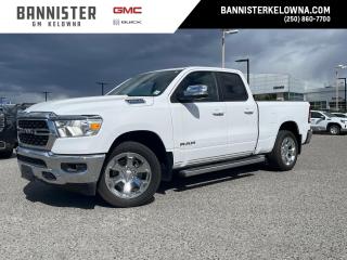 Used 2022 RAM 1500 Big Horn LOW KMS, CLOTH SEATS, LEATHER WRAPPED STEERING WHEEL WITH AUDIO CONTROLS for sale in Kelowna, BC