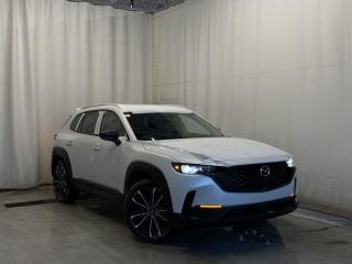<p>NEW 2024 Mazda CX-50 GT AWD. Adaptive Cruise Control, Bluetooth, Backup Camera, Apple CarPlay & Android Auto, Available NAV, 360° View Monitor, Memory Seat, Heads Up Display (HUD), Heated F/R Seats, Ventilated Front Seats, Power Front Seats, Driver Seat Lumbar, Leather Upholstery, F/R Parking Sensors, Roof Rails, Electronic Park Brake, Auto Hold, Auto Rain Sensing Wipers, Wireless Phone Charger, A/C, Dual Zone A/C, Rear Air Vents, Power Windows/Locks/Mirrors, Tilt/Telescopic Steering Wheel, Heated Steering Wheel, Traction Control, Paddle Shifter, Garage Door Opener, Power Trunk, Keyless Remote, LED Headlights/Taillights, Panoramic Roof, 18 Alloy Wheels, AM/FM/XM Radio, Steering Wheel Audio Controls, USB Input</p>  <p>Includes New Car Package (3M Hood/Fenders/Mirrors, All Weather Mats, Cargo Tray)</p> <p>Includes Protection Package (Undercoating, Paint Sealant, Rustproofing, Interior Protection)</p>  <p>Includes:</p> <p>Smart City Brake Support-Front, Rear Cross Traffic Alert, Mazda Radar Cruise Control With Stop & Go, Distance Recognition Support System, Lane-Keep Assist System, Lane Departure Warning System, Advanced Blind Spot Monitoring</p>  <p>Introducing the exhilarating 2024 Mazda CX-50 GT AWD, a harmonious fusion of innovation and style that redefines driving pleasure. Designed to captivate the senses and elevate your journey, this dynamic SUV seamlessly combines cutting-edge technology with Mazdas signature craftsmanship. With a spirited Skyactiv-G 2.5L 4 Cylinder engine under the hood, the CX-50 GT AWD delivers a thrilling driving experience, blending power and efficiency effortlessly. Its advanced All-Wheel Drive system ensures confidence-inspiring traction on any road, empowering you to explore new horizons with poise.</p>  <p>Step inside the meticulously crafted cabin, where luxury meets functionality. Premium materials adorn every surface, creating an inviting atmosphere that speaks to Mazdas unwavering commitment to detail. An intuitive infotainment system keeps you connected, while an array of safety features, including adaptive cruise control and lane-keep assist, grant you peace of mind on every adventure. The exterior design of the CX-50 GT AWD is a masterpiece in motion, embodying Mazdas Kodo design philosophy that captures the essence of motion even when the car is at rest. From its sleek contours to its distinctive front grille, every element contributes to an aerodynamic aesthetic that turns heads at every corner.</p>  <p>Innovative features like a panoramic sunroof and a premium sound system transform mundane drives into sensory-rich experiences, allowing you to revel in the joy of each moment on the road. Elevate your driving lifestyle with the 2024 Mazda CX-50 GT AWD, where performance, luxury, and innovation converge seamlessly. Embrace the future of driving with a vehicle that promises not just transportation, but a symphony of emotions waiting to be experienced. Save this page, Come in for a Qualified Test Drive. We Know You Will Enjoy Your Test Drive Towards Ownership!</p>  <p>Call 587-409-5859 for more info or to schedule an appointment! Listed Pricing is valid for 72 hours. Financing is available, please see dealer for term availability and interest rates. AMVIC Licensed Business.</p>