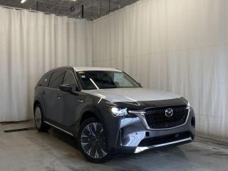 <p>NEW 2024 Mazda CX-90 PHEV GT AWD. Bluetooth, Mi-Drive, 360° View Monitor, NAV, Heads-Up-Display, Nappa Leather Upholstery, Rear Parking Sensor, Captains Chairs, Panoramic Moonroof, Wireless Phone Charger, Wireless Apple CarPlay/Android Auto, Bose Premium Sound System, Wiper De-Icer, Roof Rails, Third Row Seating, 7-Seater, Heated/Ventilated Front Seats, Heated Steering Wheel, Electronic Parking Brake, Auto Hold, Power Trunk, Rear Climate Control, Tri-Zone Climate Control, Front/Rear Parking Sensors, 21 Silver Metallic Alloy Wheels, Text Message Us For More Info at 587-210-8409</p>  <p>Price listed is a finance price only and includes a finance rebate. This vehicles Cash Price is listed and available on our dealer website at parkmazda dot ca</p>  <p>Includes:</p>   <p>Standard on 2024 Mazda CX-90 i-ACTIVSENSE + Safety Features (Smart Brake Support-Front, Driver Attention Alert, Rear Cross Traffic Alert, Mazda Radar Cruise Control With Stop & Go, Emergency Lane Keeping with Road Keep Assist, Lane-Keep Assist System, Lane Departure Warning System, Blind Spot Monitoring, Distance & Speed Alert)</p>    <p>Enjoy the journey in our 2024 Mazda CX-90 PHEV GT AWD, which is comfortably capable in Jet Black Mica! Motivated by a Hybrid 2.5 Liter Inline 4 and an Electric Motor delivering 42 KM of range, totaling a combined 340hp to an 8 Speed Automatic transmission. This All Wheel Drive SUV also rides with Off-Road, Sport, and Towing Modes, and it sees nearly approximately 9.4L/100km on the highway. A refined design is another benefit of our CX-90. Check out its LED lighting, panoramic moonroof, hands-free liftgate, roof rails, and 19-inch alloy wheels.</p>  <p>Our CX-90 cabin treats your family to better travel with heated/ventilated nappa leather power front seats, second-row captains chairs, a folding third row, a leather-wrapped steering wheel, tri-zone automatic climate control, and keyless access/ignition. Digitally dominate daily errands and extraordinary adventures with a 10.25-inch color display, Android Auto/Apple CarPlay, a Commander controller, available NAV, wireless charging, and voice control.</p>  <p>Safety is paramount for Mazda, so youre protected by automatic braking, a rearview camera, adaptive cruise control, blind-spot monitoring, rear cross-traffic alert, lane-keeping assistance, and other smart technologies. Carefully crafted, our CX-90 PHEV GS-L AWD can be yours today! Save this Page and Call for Availability. We Know You Will Enjoy Your Test Drive Towards Ownership!</p>  <p>AMVIC Licensed Business</p>