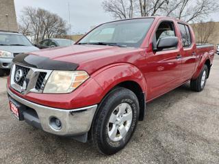 <p><span>2009 NISSAN FRONTIER LWD SE</span><span>, EXTREMELY LOW KM!!! ONLY 72</span><span>K!!! 4X4 DRIVE (4X4), LOADED! AUTOMATIC,<span> </span></span><span>POWER WINDOWS, POWER LOCKS, </span><span>RADIO, KEY-LESS ENTRY, ONE OWNER VEHICLE, ONTARIO VEHICLE,<span> NO ACCIDENTS (WILL PROVIDE CARFAX </span></span><span>REPORT), ONTARIO VEHICLE,<span> </span></span><span>HAS BEEN FULLY SERVICED! </span><span>EXCELLENT CONDITION, FULLY CERTIFIED.</span><br></p><p> <br></p><p><span>CALL AT 416-505-3554<span id=jodit-selection_marker_1713321373909_5804213601036461 data-jodit-selection_marker=start style=line-height: 0; display: none;></span></span><br></p><p> <br></p><p>VISIT US AT WWW.RAHMANMOTORS.COM</p><p> <br></p><p>RAHMAN MOTORS</p><p>1000 DUNDAS ST EAST.</p><p>MISSISSAUGA, L4Y2B8</p><p> <br></p><p>**PLEASE CALL IN ADVANCE TO CHECK AVAILABILITY**</p>