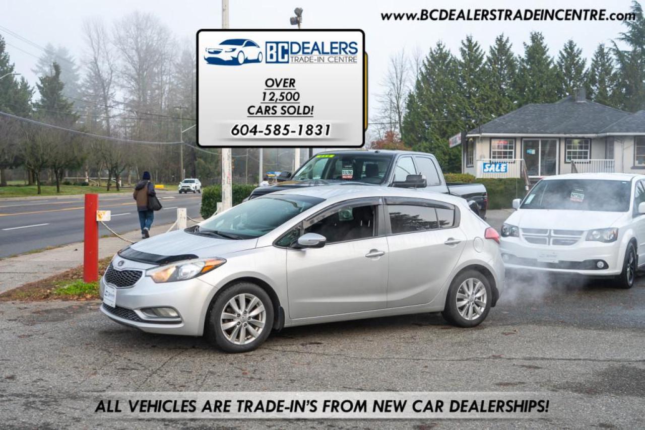 <div class=form-group>                                            <p>Local and No Accidents! Kia Forte5 Hatchback with alloy wheels, automatic, keyless-entry, cruise control, AC, Bluetooth and more. </p>                                        </div>                                        <br>                                        <div class=form-group>                                            <p>                                                </p><p>Excellent, Affordable Lubrico Warranty Options Available on ALL Vehicles!</p><p>604-585-1831</p><p>All Vehicles are Safety Inspected by a 3rd Party Inspection Service. <br> <br>We speak English, French, German, Punjabi, Hindi and Urdu Language! </p><p><br>We are proud to have sold over 14,500 vehicles to our customers throughout B.C.<br> <br>What Makes Us Different? <br>All of our vehicles have been sent to us from new car dealerships. They are all trade-ins and we are a large remarketing centre for the lower mainland new car dealerships. We do not purchase vehicles at auctions or from private sales. <br> <br>Administration Fee of $375<br> <br>Disclaimer: <br>Vehicle options are inputted from a VIN decoder. As we make our best effort to ensure all details are accurate we can not guarantee the information that is decoded from the VIN. Please verify any options before purchasing the vehicle. <br> <br>B.C. Dealers Trade-In Centre <br>14458 104th Ave. <br>Surrey, BC <br>V3R1L9 <br>DL# 26220 <br> <br>(604) 585-1831</p>                                            <p></p>                                        </div>                                     <p><br></p><p>Excellent, Affordable Lubrico Warranty Options Available on ALL Vehicles!</p><p><span style=background-color: rgba(var(--bs-white-rgb),var(--bs-bg-opacity)); color: var(--bs-body-color); font-family: open-sans, -apple-system, BlinkMacSystemFont, "Segoe UI", Roboto, Oxygen, Ubuntu, Cantarell, "Fira Sans", "Droid Sans", "Helvetica Neue", sans-serif; font-size: var(--bs-body-font-size); font-weight: var(--bs-body-font-weight); text-align: var(--bs-body-text-align);>All Vehicles are Safety Inspected by a 3rd Party Inspection Service. </span><br><br>We speak English, French, German, Punjabi, Hindi and Urdu Language! </p><p><br>We are proud to have sold over 14,500 vehicles to our customers throughout B.C. </p><p><br>What Makes Us Different? <br>All of our vehicles have been sent to us from new car dealerships. They are all trade-ins and we are a large remarketing centre for the lower mainland new car dealerships. We do not purchase vehicles at auctions or from private sales. <br> <br>Administration Fee of $375<br> <br>Disclaimer: <br>Vehicle options are inputted from a VIN decoder. As we make our best effort to ensure all details are accurate we can not guarantee the information that is decoded from the VIN. Please verify any options before purchasing the vehicle. <br> <br>B.C. Dealers Trade-In Centre <br>14458 104th Ave. <br>Surrey, BC <br>V3R1L9 <br>DL# 26220</p><p> <br> </p><p>6-0-4-5-8-5-1-8-3-1<span id=jodit-selection_marker_1715031292914_8639568369688433 data-jodit-selection_marker=start style=line-height: 0; display: none;></span></p>