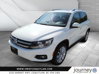 The 2017 Volkswagen Tiguan Comfortline represents a refined blend of functionality and comfort in the crossover segment. This model comes equipped with a 2.0L 4-cylinder turbocharged engine paired with a 6-speed automatic transmission with Tiptronic, providing a smooth and responsive driving experience. Its all-wheel-drive system ensures reliable performance under various driving conditions, making it a suitable choice for Canadian weather. The Tiguan has covered 109,819 kilometers, a testament to its durability and Volkswagens engineering prowess.




Aesthetically, the Tiguan Comfortline boasts a sleek white exterior that complements its modern and versatile design. The vehicle can accommodate up to five passengers, making it an ideal choice for families or individuals seeking a blend of style and practicality. The crossovers body style is both functional and visually appealing, with 4 doors offering easy access to a spacious and well-appointed interior. The panoramic sunroof adds a touch of luxury, allowing natural light to enhance the cabins ambiance.




Safety and comfort are paramount in the Tiguan Comfortline, which comes loaded with an array of features aimed at enhancing the driving experience. Advanced safety options such as front and rear head airbags, side airbags, and a comprehensive suite of stability and traction control systems provide peace of mind. Comfort is elevated with multi-zone climate control, heated front seats, and a leather steering wheel. Entertainment and connectivity are catered for with satellite radio, Bluetooth, and smart device integration, ensuring an enjoyable and connected journey.

___
