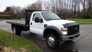 Used 2008 Ford F-450 SD 12 Foot Flat Deck 4WD Diesel Dually for sale in Burnaby, BC