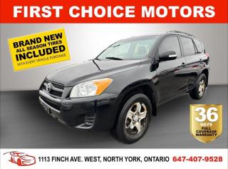 Welcome to First Choice Motors, the largest car dealership in Toronto of pre-owned cars, SUVs, and vans priced between $5000-$15,000. With an impressive inventory of over 300 vehicles in stock, we are dedicated to providing our customers with a vast selection of affordable and reliable options. <br><br>Were thrilled to offer a used 2011 Toyota RAV4 4WD, black color with 233,000km (STK#6873) This vehicle was $11990 NOW ON SALE FOR $9990. It is equipped with the following features:<br>- Automatic Transmission<br>- All wheel drive<br>- Power windows<br>- Power locks<br>- Power mirrors<br>- Air Conditioning<br><br>At First Choice Motors, we believe in providing quality vehicles that our customers can depend on. All our vehicles come with a 36-day FULL COVERAGE warranty. We also offer additional warranty options up to 5 years for our customers who want extra peace of mind.<br><br>Furthermore, all our vehicles are sold fully certified with brand new brakes rotors and pads, a fresh oil change, and brand new set of all-season tires installed & balanced. You can be confident that this car is in excellent condition and ready to hit the road.<br><br>At First Choice Motors, we believe that everyone deserves a chance to own a reliable and affordable vehicle. Thats why we offer financing options with low interest rates starting at 7.9% O.A.C. Were proud to approve all customers, including those with bad credit, no credit, students, and even 9 socials. Our finance team is dedicated to finding the best financing option for you and making the car buying process as smooth and stress-free as possible.<br><br>Our dealership is open 7 days a week to provide you with the best customer service possible. We carry the largest selection of used vehicles for sale under $9990 in all of Ontario. We stock over 300 cars, mostly Hyundai, Chevrolet, Mazda, Honda, Volkswagen, Toyota, Ford, Dodge, Kia, Mitsubishi, Acura, Lexus, and more. With our ongoing sale, you can find your dream car at a price you can afford. Come visit us today and experience why we are the best choice for your next used car purchase!<br><br>All prices exclude a $10 OMVIC fee, license plates & registration  and ONTARIO HST (13%)