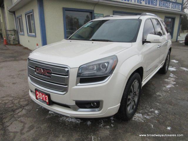2013 GMC Acadia ALL-WHEEL DRIVE DENALI-VERSION 7 PASSENGER 3.6L - V6.. CAPTAINS & 3RD ROW.. NAVGATION.. DVD PLAYER.. DUAL SUNROOF.. LEATHER.. HEATED/AC SEATS..