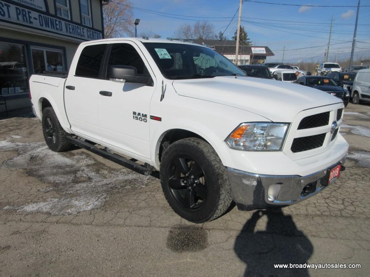 2018 RAM 1500 LOADED OUTDOORSMAN-EDITION 5 PASSENGER 3.0L - ECO-DIESEL.. 4X4.. CREW-CAB.. SHORTY-RAM-BOX.. NAVIGATION.. LEATHER.. HEATED SEATS & WHEEL. Photo