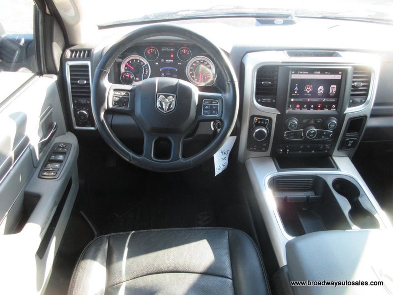 2018 RAM 1500 LOADED OUTDOORSMAN-EDITION 5 PASSENGER 3.0L - ECO-DIESEL.. 4X4.. CREW-CAB.. SHORTY-RAM-BOX.. NAVIGATION.. LEATHER.. HEATED SEATS & WHEEL. Photo