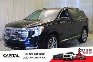 This 2024 GMC Terrain in Ebony Twilight Metallic is equipped with AWD and Turbocharged Gas I4 1.5L/-TBD- engine.From its striking C-shaped LED signature lighting to its stunning floating roof, this GMC Terrain has been refined on every level. With three distinctive options, every trim boasts its own distinctive grille that makes a lasting first impression and sets a bold tone for the rest of the vehicles exterior. Striking LED signature lighting on the taillamps complete Terrains bold design from front to back. Terrains interior seamlessly incorporates exterior design cues to create a cohesive look. Youll find a combination of bold styling, first-class comfort and plenty of space proving its as much about refinement as it is utility. Terrains interior features a standard leather wrapped steering wheel, real aluminum trim and soft-touch materials to enhance your driving experience and maximize comfort for both you and your passengers. A front-to-back flat load floor includes new fold-flat front-passenger and second-row seats so you can quickly go from accommodating people to utilizing every inch of cargo space. The GMC Terrain small SUV is engineered to meet the challenges drivers face every day  from various road surfaces to unexpected conditions. Advanced technology such as the Traction Select system allows you to switch between drive modes to make real-time adjustments based on those ever-changing driving situations. Terrain offers an available suite of intuitive driver-assist and safety technologies  so you can move with confidence in any direction.Key features of the Terrain Denali include: 252 hp 2.0L Turbocharged gas engine, LED Headlamps, Hands-free power Programmable Liftgate, Lane Change Alert with Side Blind Zone Alert, Available HD Surround Vision, New available Adaptive Cruise Control - Camera, New Available Front Pedestrian Braking, and Heated/Ventilated front seats.Check out this vehicles pictures, features, options and specs, and let us know if you have any questions. Helping find the perfect vehicle FOR YOU is our only priority.P.S...Sometimes texting is easier. Text (or call) 306-988-7738 for fast answers at your fingertips!Dealer License #914248Disclaimer: All prices are plus taxes & include all cash credits & loyalties. See dealer for Details.