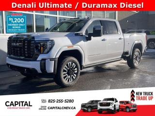 This GMC Sierra 3500HD boasts a Turbocharged Diesel V8 6.6L/ engine powering this Automatic transmission. ENGINE, DURAMAX 6.6L TURBO-DIESEL V8, B20-DIESEL COMPATIBLE (470 hp [350.5 kW] @ 2800 rpm, 975 lb-ft of torque [1322 Nm] @ 1600 rpm) (STD), Wireless Phone Projection for Apple CarPlay and Android Auto, Wireless charging.* This GMC Sierra 3500HD Features the Following Options *Wipers, front rain-sensing, Winter Grille Cover, Windows, power rear, express down, Window, power, rear sliding with rear defogger, Window, power front, passenger express up/down, Window, power front, drivers express up/down, Wi-Fi Hotspot capable (Terms and limitations apply. See onstar.ca or dealer for details.), Wheels, 20 (50.8 cm) Ultra-bright machined aluminum wheels with gloss black inserts with Black painted pockets (Requires single rear wheels.), Wheelhouse liners, rear (Not available with dual rear wheel models.), USB Ports, 2, Charge/Data ports located inside centre console.* Visit Us Today *For a must-own GMC Sierra 3500HD come see us at Capital Chevrolet Buick GMC Inc., 13103 Lake Fraser Drive SE, Calgary, AB T2J 3H5. Just minutes away!