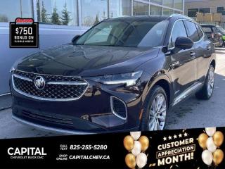 This Buick Envision boasts a Turbocharged Gas I4 2.0L/- TBD  engine powering this Automatic transmission. ENGINE, 2.0L TURBO, 4-CYLINDER, SIDI (228 hp [170 kW] @ 5000 rpm, 258 lb-ft of torque [350 N-m] @ 1500-4000 rpm) (STD), Wireless charging, Wireless Apple CarPlay/Wireless Android Auto.*This Buick Envision Comes Equipped with These Options *Wiper, rear intermittent, Windows, remote Express-Down, all windows, Windows, power, rear with Express-Down, Window, power with front passenger Express-Up and Down, Window, power with driver Express-Up and Down, Wi-Fi Hotspot capable (Terms and limitations apply. See onstar.ca or dealer for details.), Wheels, 20 (50.8 cm) aluminum with Avenir Pearl Nickel finish, Wheel, 17 (43.2 cm) steel spare, Universal Home Remote includes garage door opener, 3-channel programmable, Transmission, 9-speed automatic.* Visit Us Today *Come in for a quick visit at Capital Chevrolet Buick GMC Inc., 13103 Lake Fraser Drive SE, Calgary, AB T2J 3H5 to claim your Buick Envision!